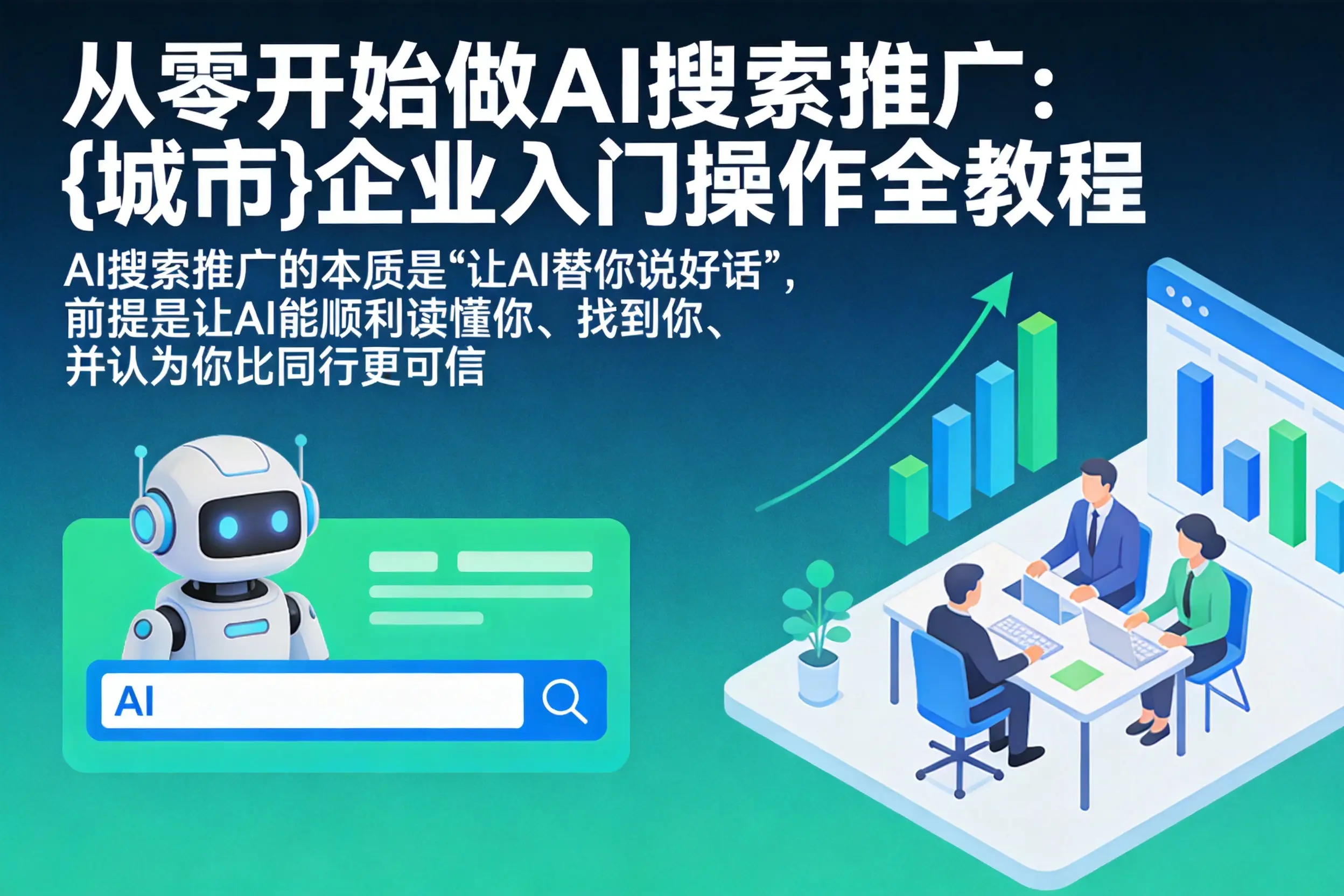 从零开始做AI搜索推广：巴彦企业入门操作全教程
